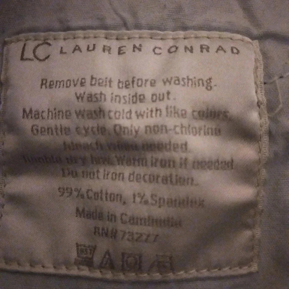 LC Lauren Conrad boyfriend shorts-size 4 NWOT - Picture 7 of 7